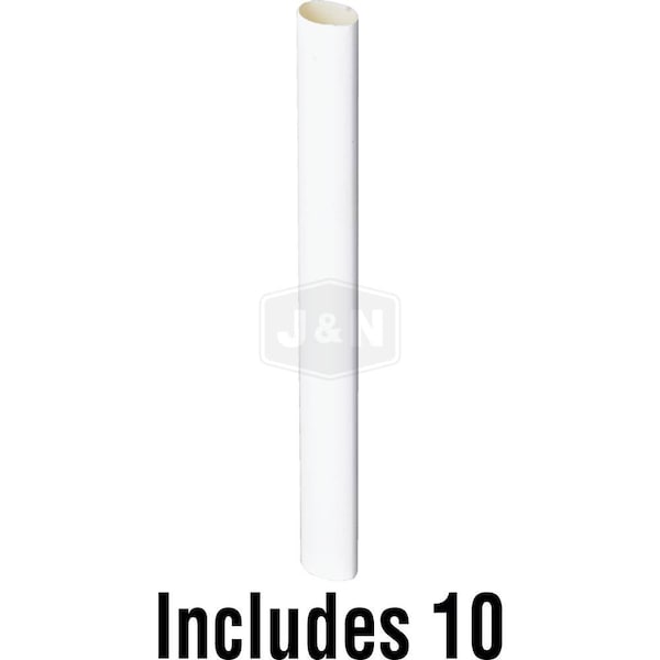 Aftermarket Heat Shrink Tube, 3:1 I.D. Shrink Ratio, White, 6 in 606-31026-10-JN - main
